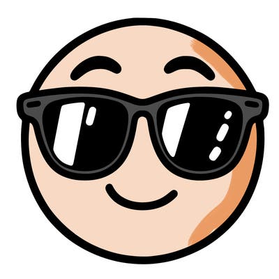 emoji with sunglasses