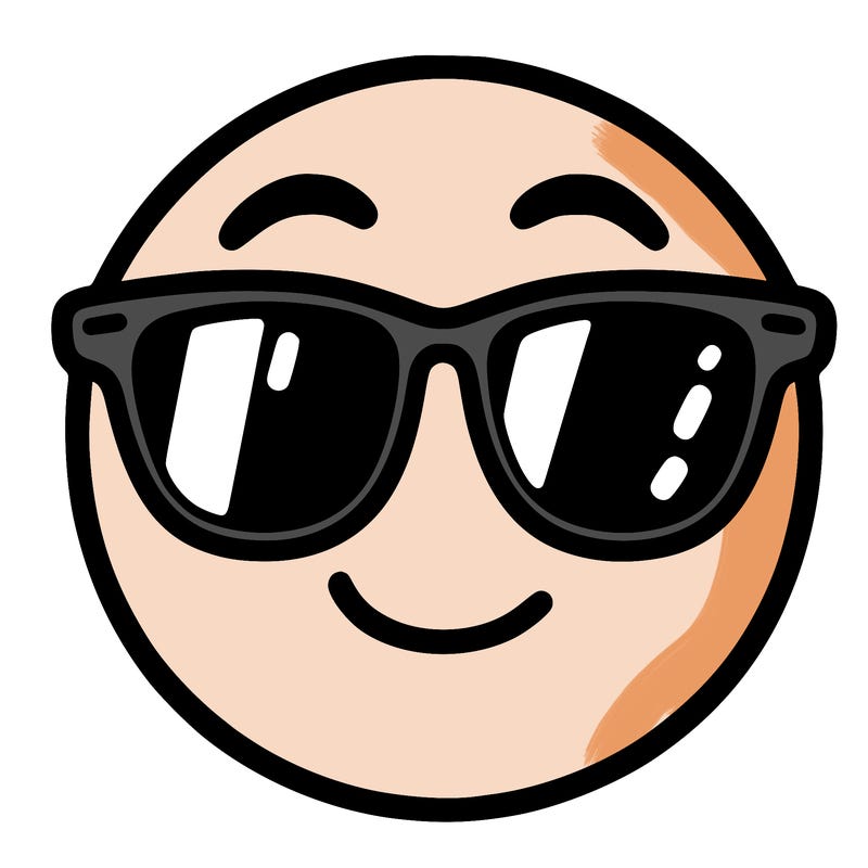 emoji with sunglasses