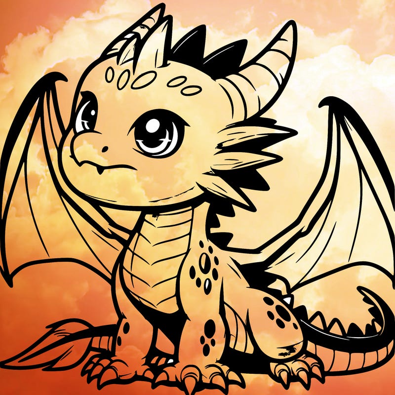 fierce baby night dragon