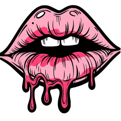 lips that look realistic and drip