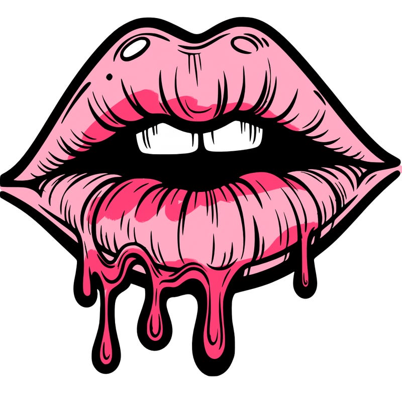 lips that look realistic and drip