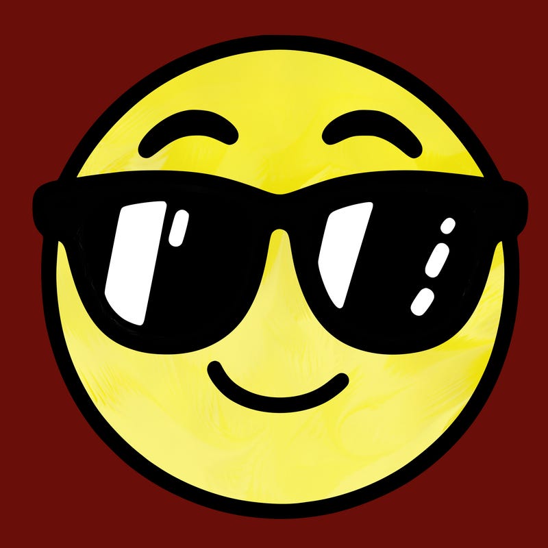 emoji with sunglasses