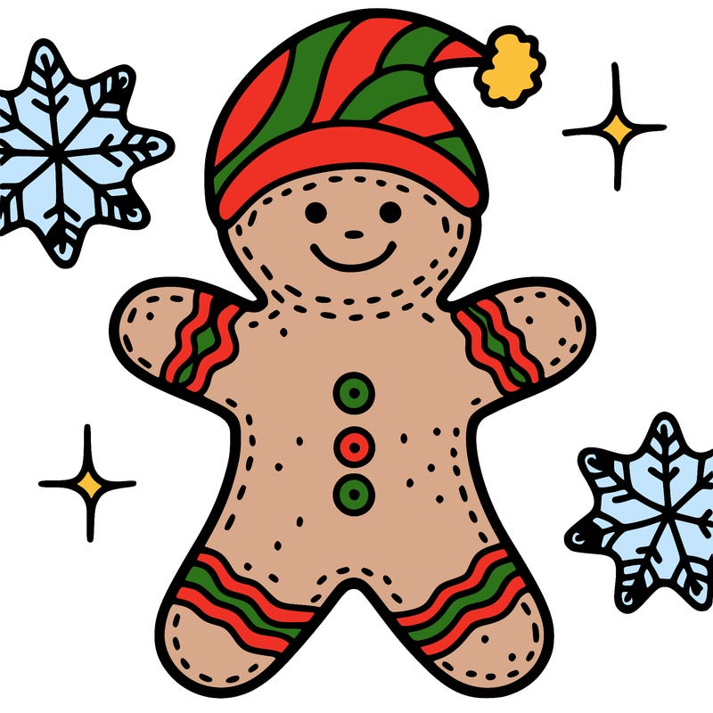 christmas gingerbread man