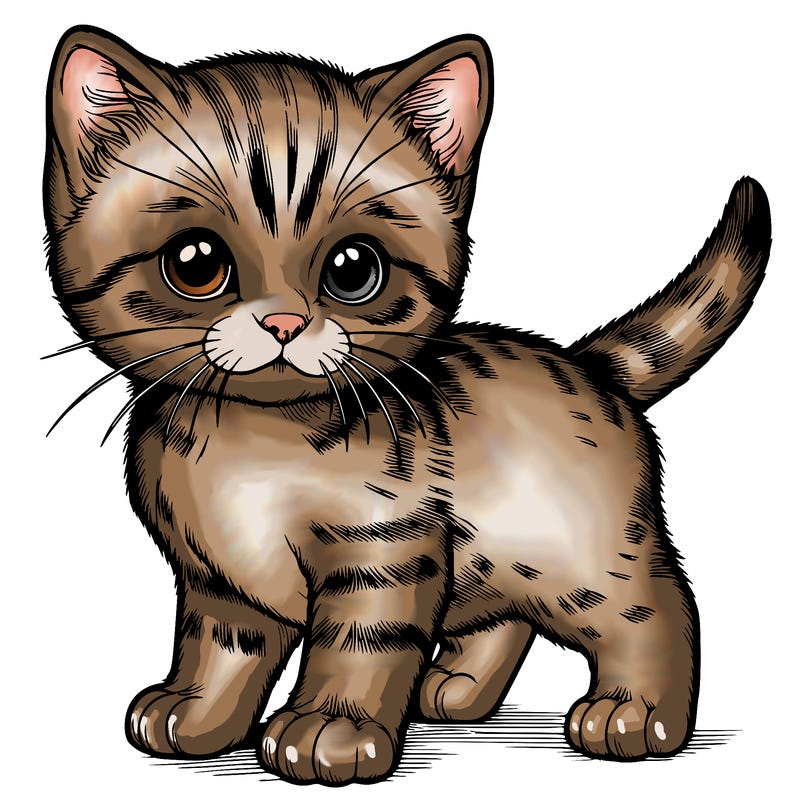 realistic kitten