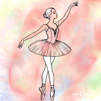 realistic ballerina
