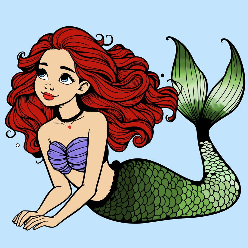 a realistic mermaid