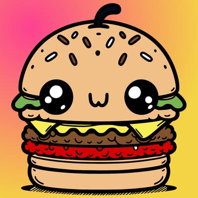 burger cute