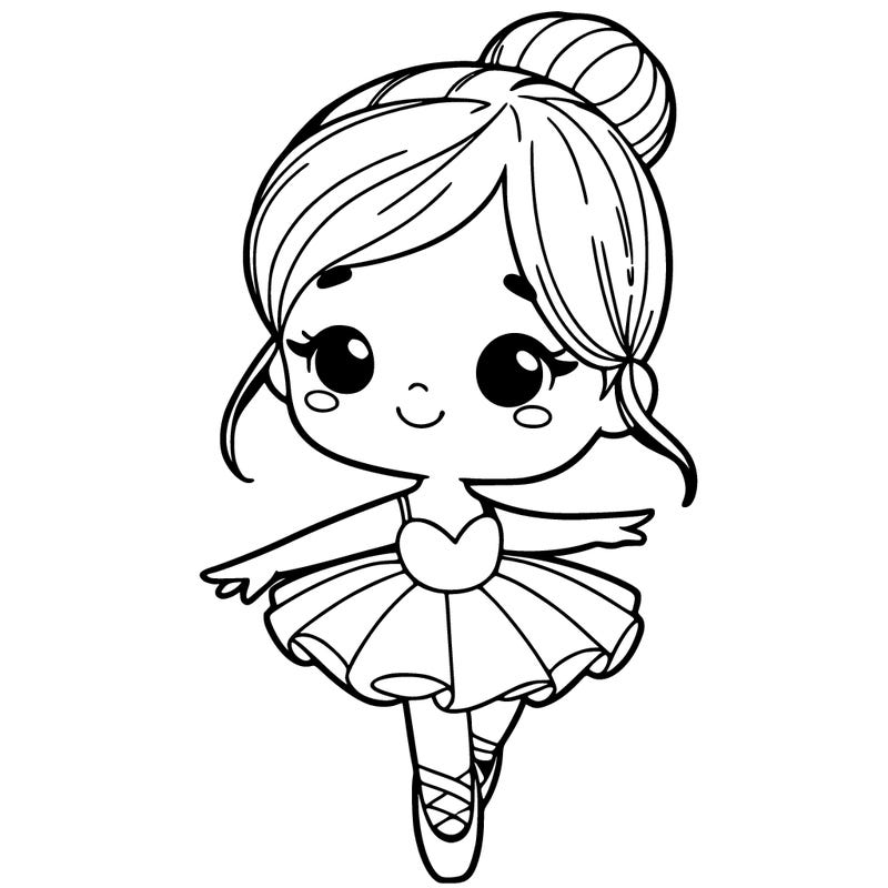 cute girl ballerina