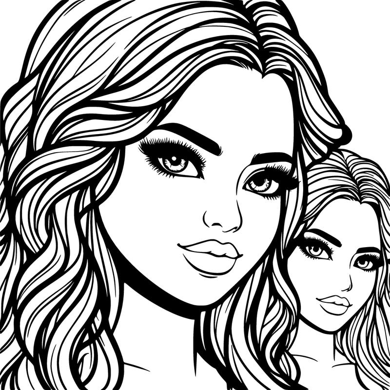 realistic beautiful girl