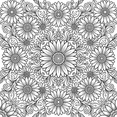 Discover the intricate beauty of our Gerbera Daisy Mandala coloring page. This stunning floral design offers a therapeutic escape into a world of vibrant petals and symmetrical patterns.