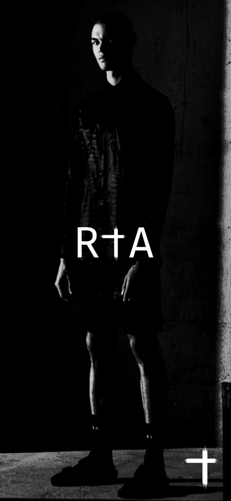 RTA BRAND - Male model in dark luxury streetwear with the RTA logo