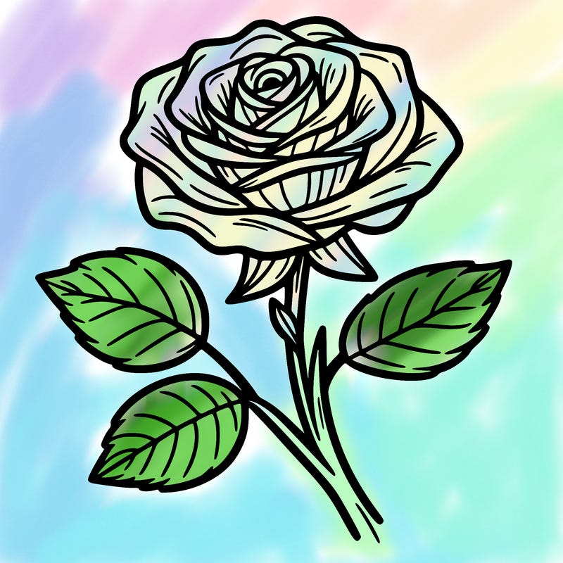 single rose