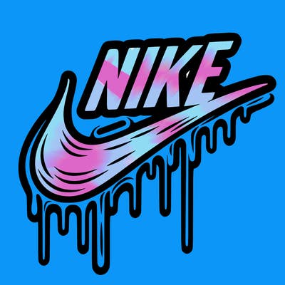 nike drip logo