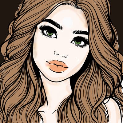 beautiful realistic girl