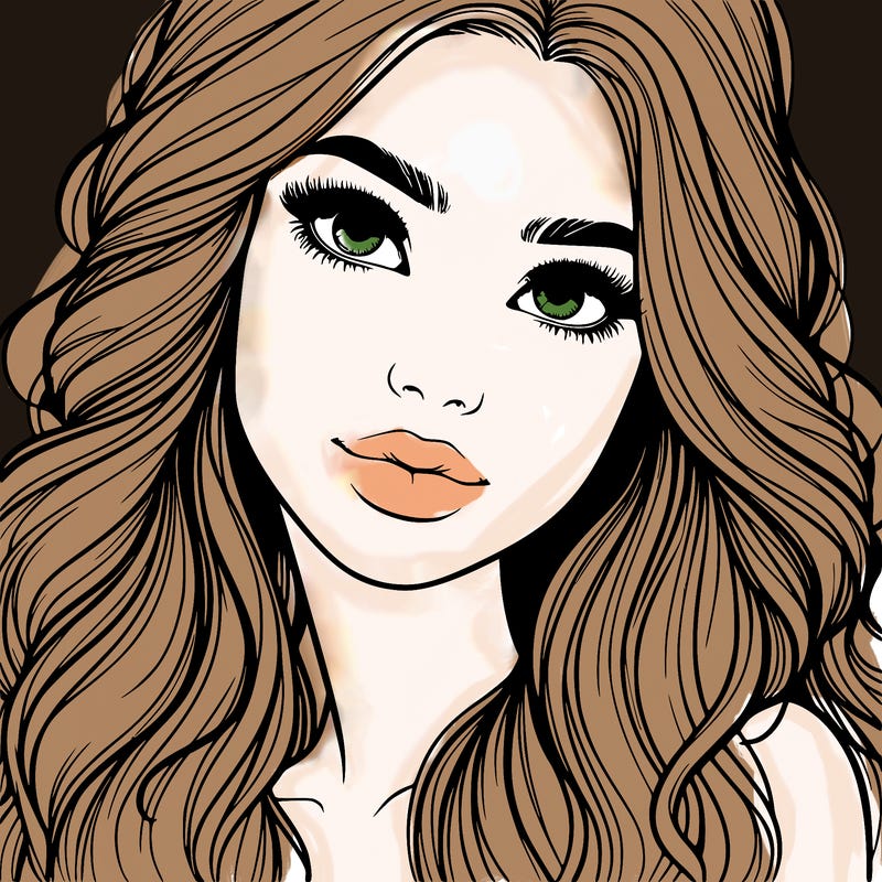 beautiful realistic girl