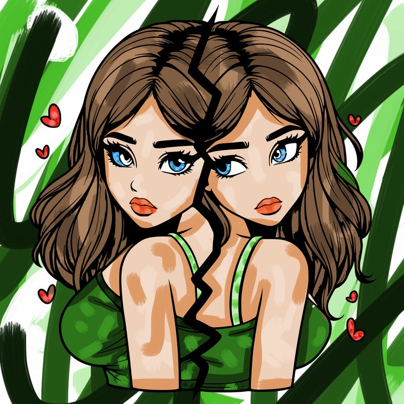 realistic girl split