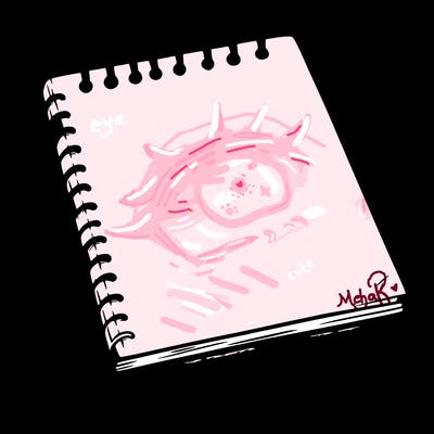 a blank sketch pad