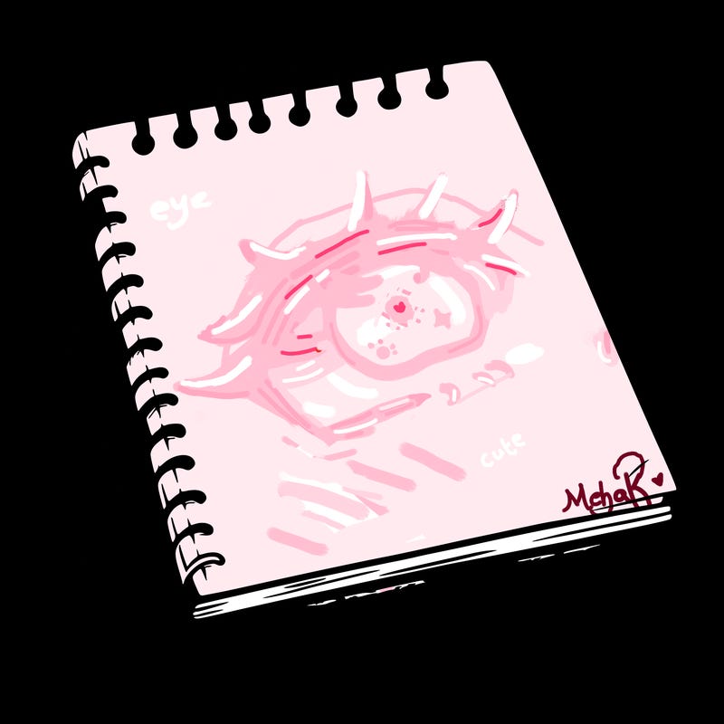 a blank sketch pad