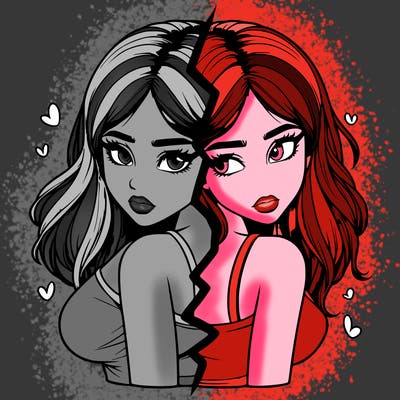 realistic girl split