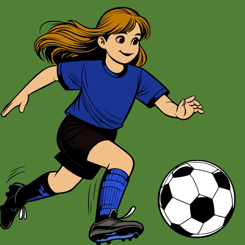 realistic soccer girl