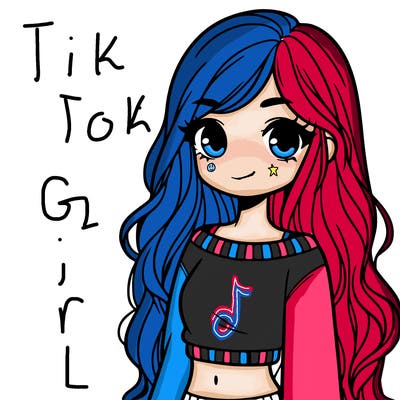 girl with long hair and a crop top with a sweater