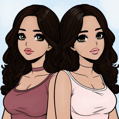 realistic twin sisters