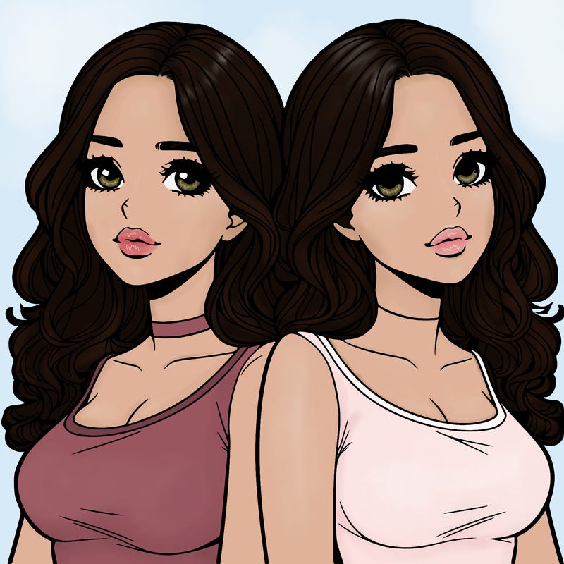 realistic twin sisters