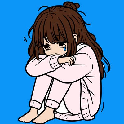 depressed girl