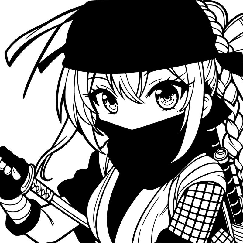 manga girl ninja