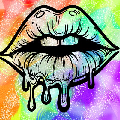 lips that look realistic and drip