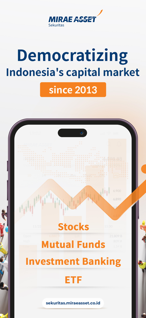 M-STOCK app by Mirae Asset Sekuritas for investing in Indonesian stocks mutual funds and ETFs