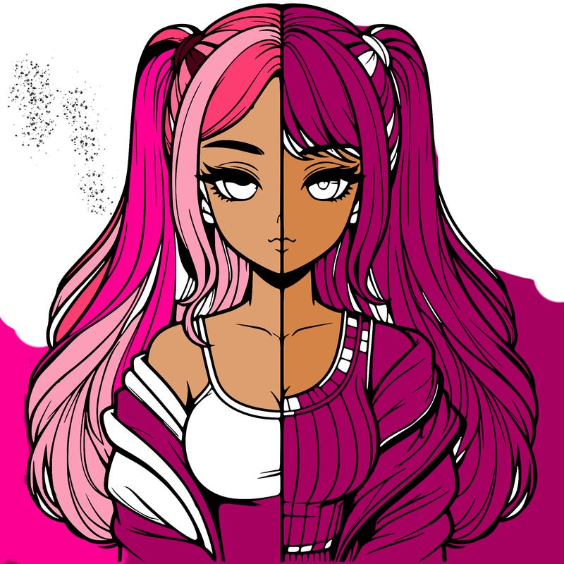 realistic girl split