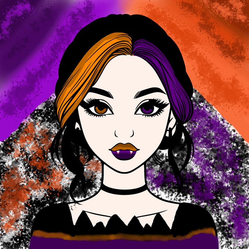 realistic girl with makeup on