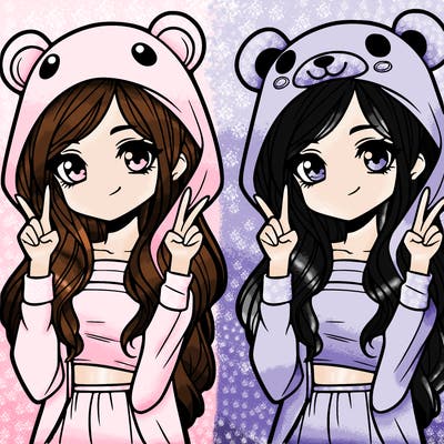 teen girl in animal costume