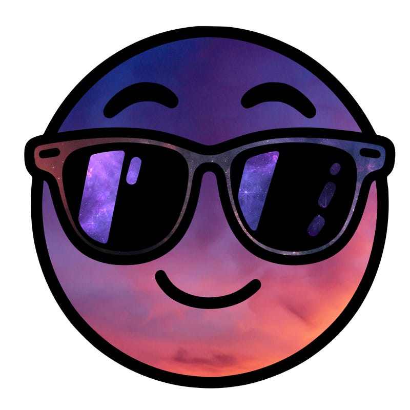 emoji with sunglasses
