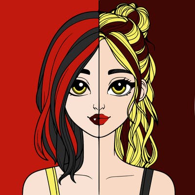 realistic girl split