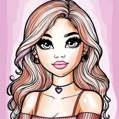 realistic pretty girl