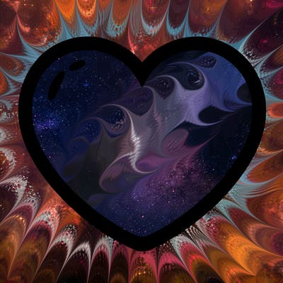 a blank heart