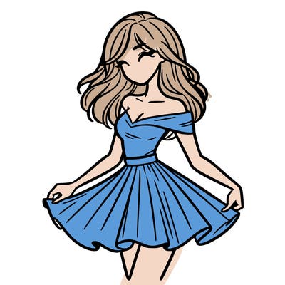 woman in skirt