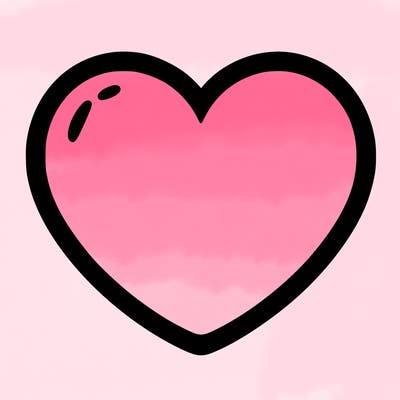 a blank heart