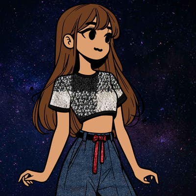 girl in a cute crop top