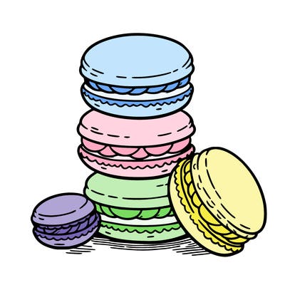 stack of macarons