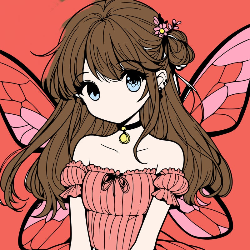 manga teen girl fairy
