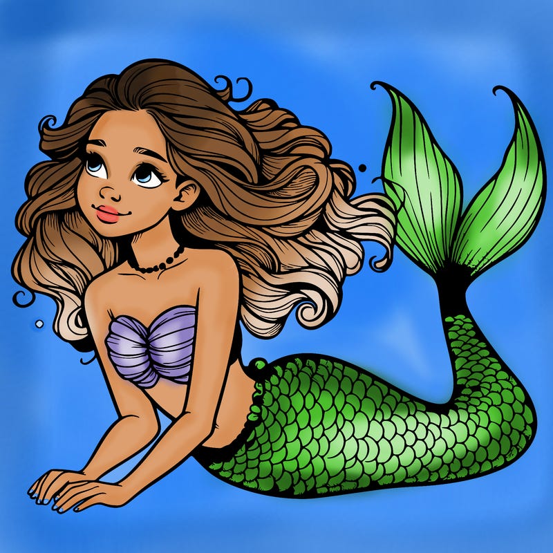 a realistic mermaid