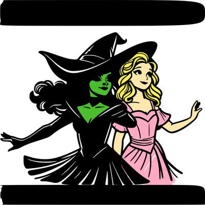 elifiba and glinda from wicked realistic