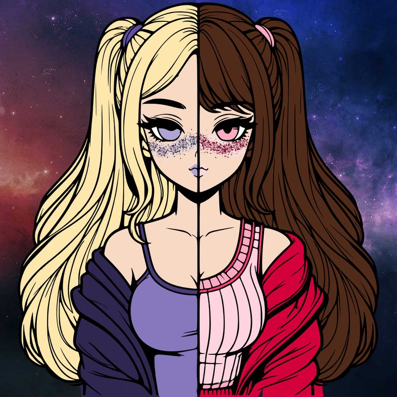 realistic girl split