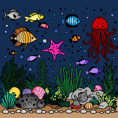 underwater sea life