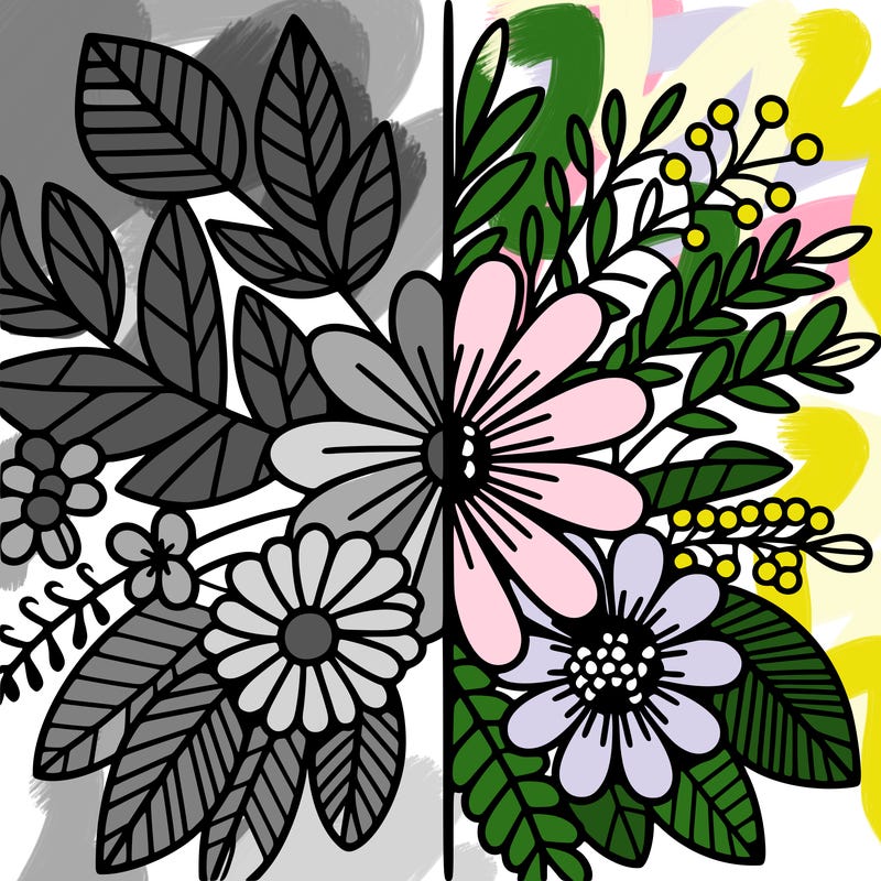 flowers split