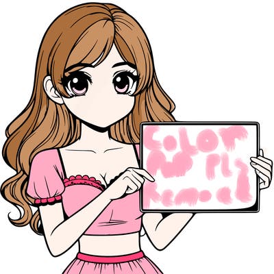 realistic pretty girl holding blank sign