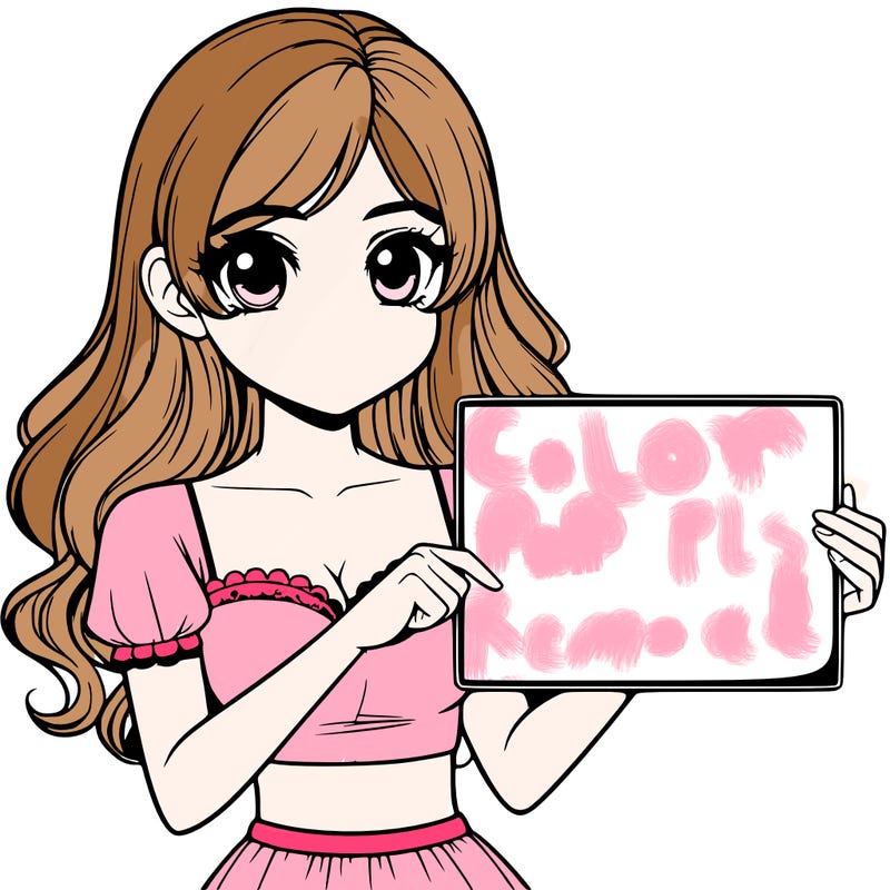 realistic pretty girl holding blank sign